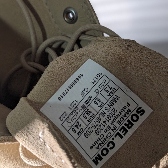 SOREL HI-LINE Heel Lace Waterproof Boots Women's Shoes Size 7.5 - Picture 7 of 7